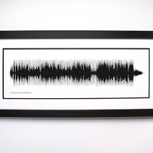 U Send Me Swingin&#39; - Song Lyrics Wall Art, Song Lyric Gift Idea, U Send Me Swingin&#39; Sound Wave Song Poster, Custom Song Print