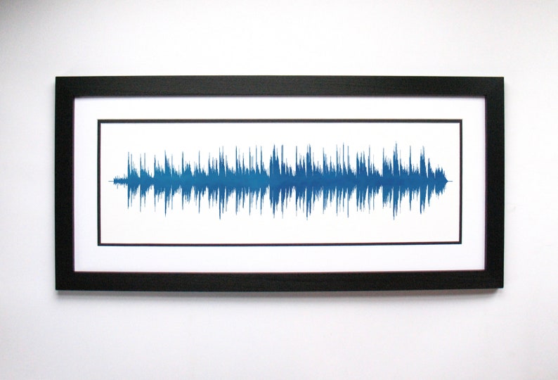 Wedding Song Art First Dance Song Print Created from Sound Waves, Groom to Bride Gift, Wedding Gift or Anniversary Gift image 3