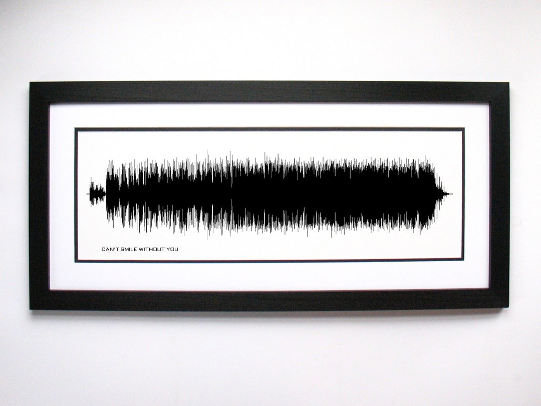 Can't Smile Without You Song Lyrics Wall Art, Song Lyric Gift Idea, Can ...