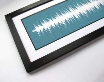 Christmas Gift For Her - Song Sound Wave Personalized Gift - Unique Christmas Present for Wife or Girlfriend