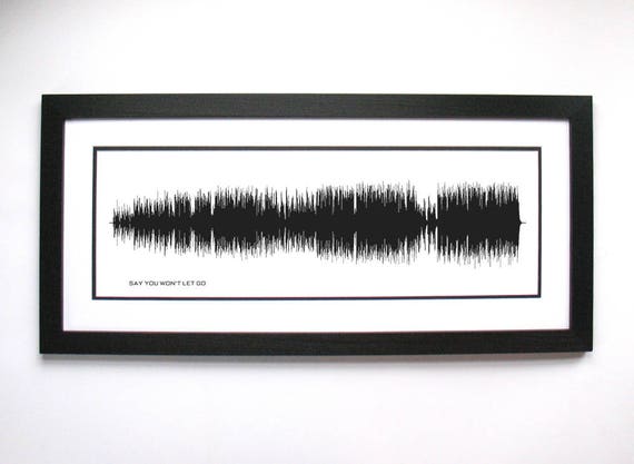 Say You Won't Let Go - Song Lyrics Wall Art - Song Lyric Gift Idea