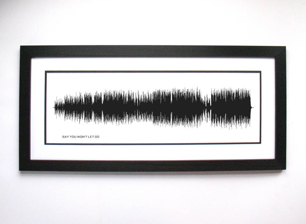 Say You Won't Let Go - Song Lyrics Wall Art - Song Lyric Gift Idea
