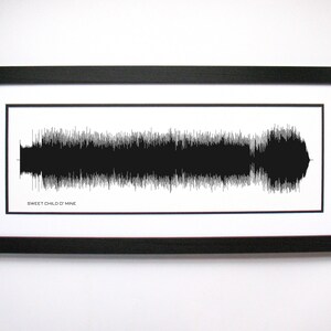 Sweet Child O Mine - Letra de la canción Arte de la pared, Idea de regalo de la letra de la canción, Dulce Niño O Mine Sound Wave Póster de la canción, Impresión de la canción personalizada, Imagen de la canción