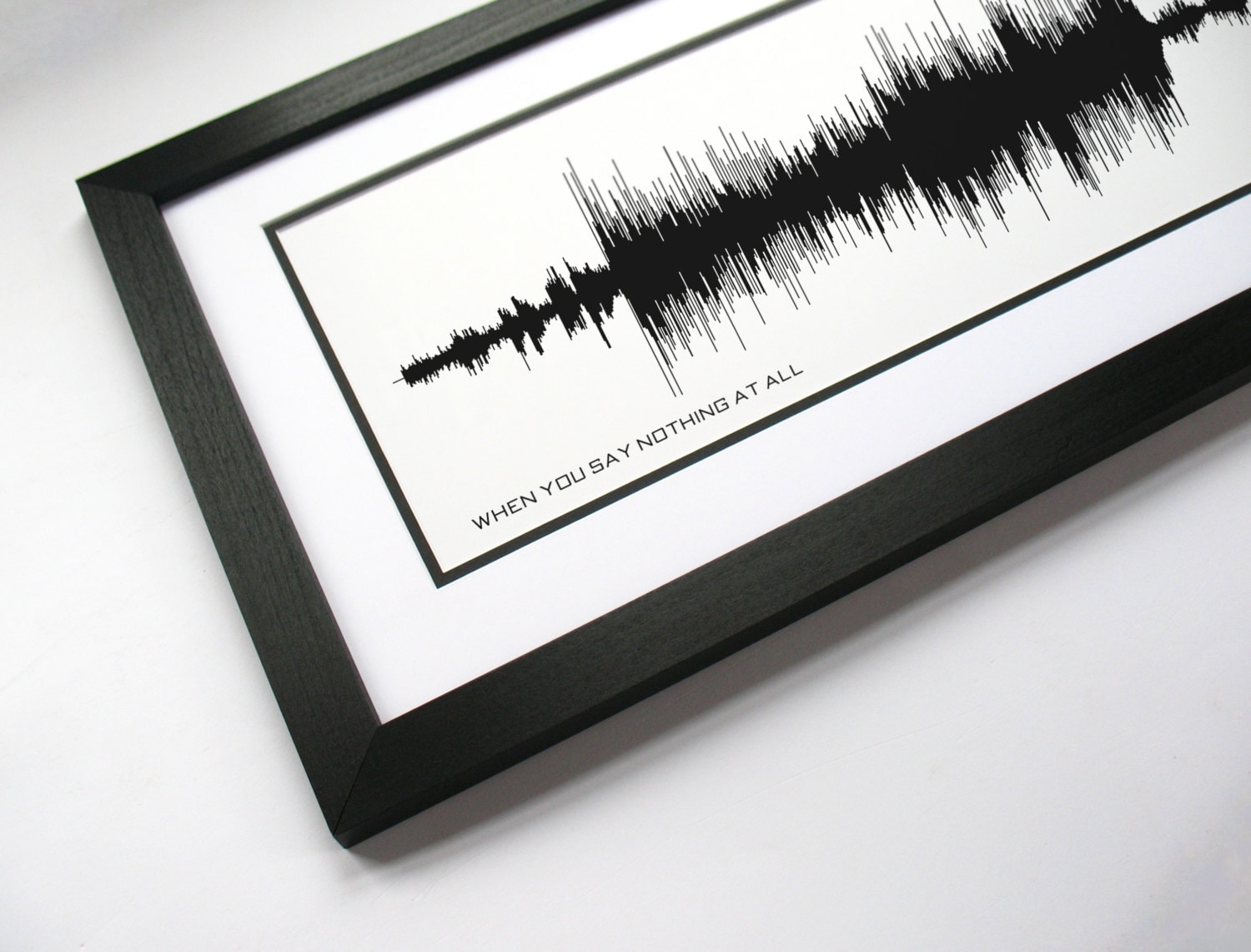 When You Say Nothing at All - Song Lyrics Wall Art - Song Lyric