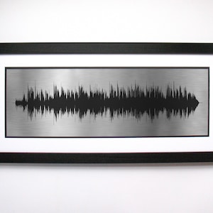 Song Sound Wave 25th Anniversary Gifts for Couples, Silver Anniversary Gift, Unique 25th Anniversary Gift for Husband, 25 Year Anniversary image 5