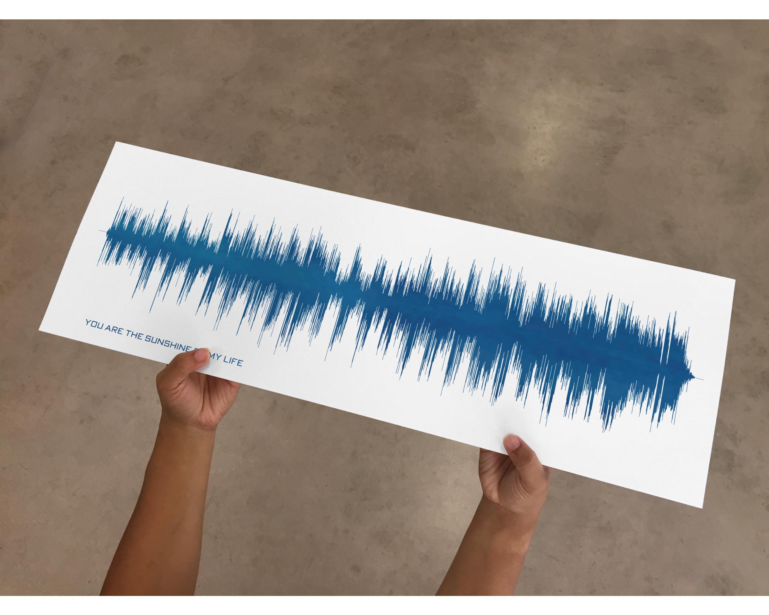 You Are the Sunshine of My Life Music Poster - Soundwave Art Made