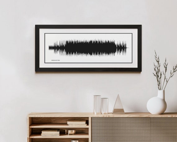 Ocean Eyes Music Poster - Soundwave Art Made From the Song 