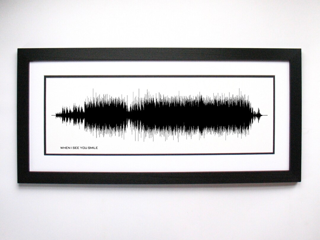 When I See You Smile - Song Lyrics Wall Art, Song Lyric Gift Idea, When ...