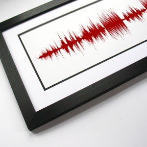Song Soundwave - Ruby Anniversary, 40th Anniversary Gift - Favorite Song in Sound Waves, Gift Idea for Husband or Wife