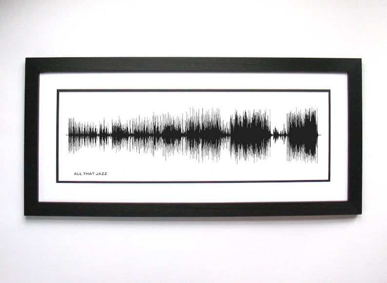 Chicago Musical Gift Broadway Gift Broadway Lover Broadway Art Musical Broadway \u201cAll that Jazz\u201d Sound Wave Art from Chicago
