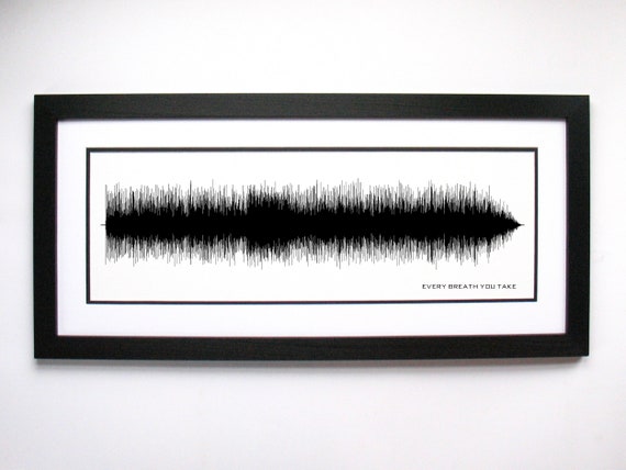 Every Breath You Take - Song Lyrics Wall Art, Song Lyric Gift Idea