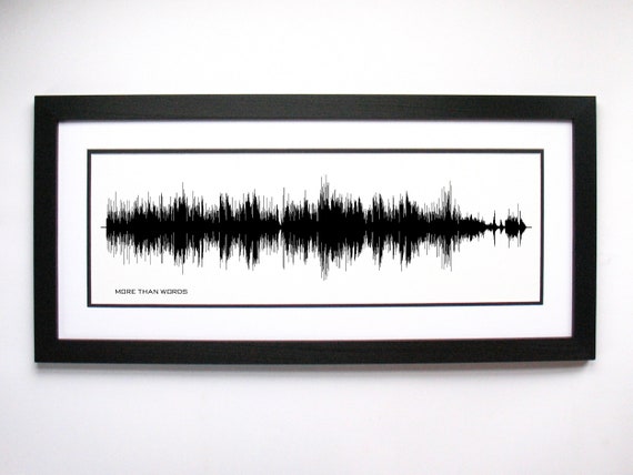 More Than Words - Song Lyrics Wall Art, Song Lyric Gift Idea, More