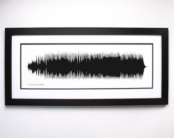 It Gets Easier - Song Lyrics Wall Art, Song Lyric Gift Idea, It Gets Easier  Sound Wave Song Poster, Custom Song Print, Song Picture