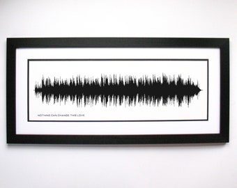 Nothing Can Change This Love   - Song Lyrics Wall Art, Song Lyric Gift Idea, Nothing Can Change This Love   Sound Wave Song Poster