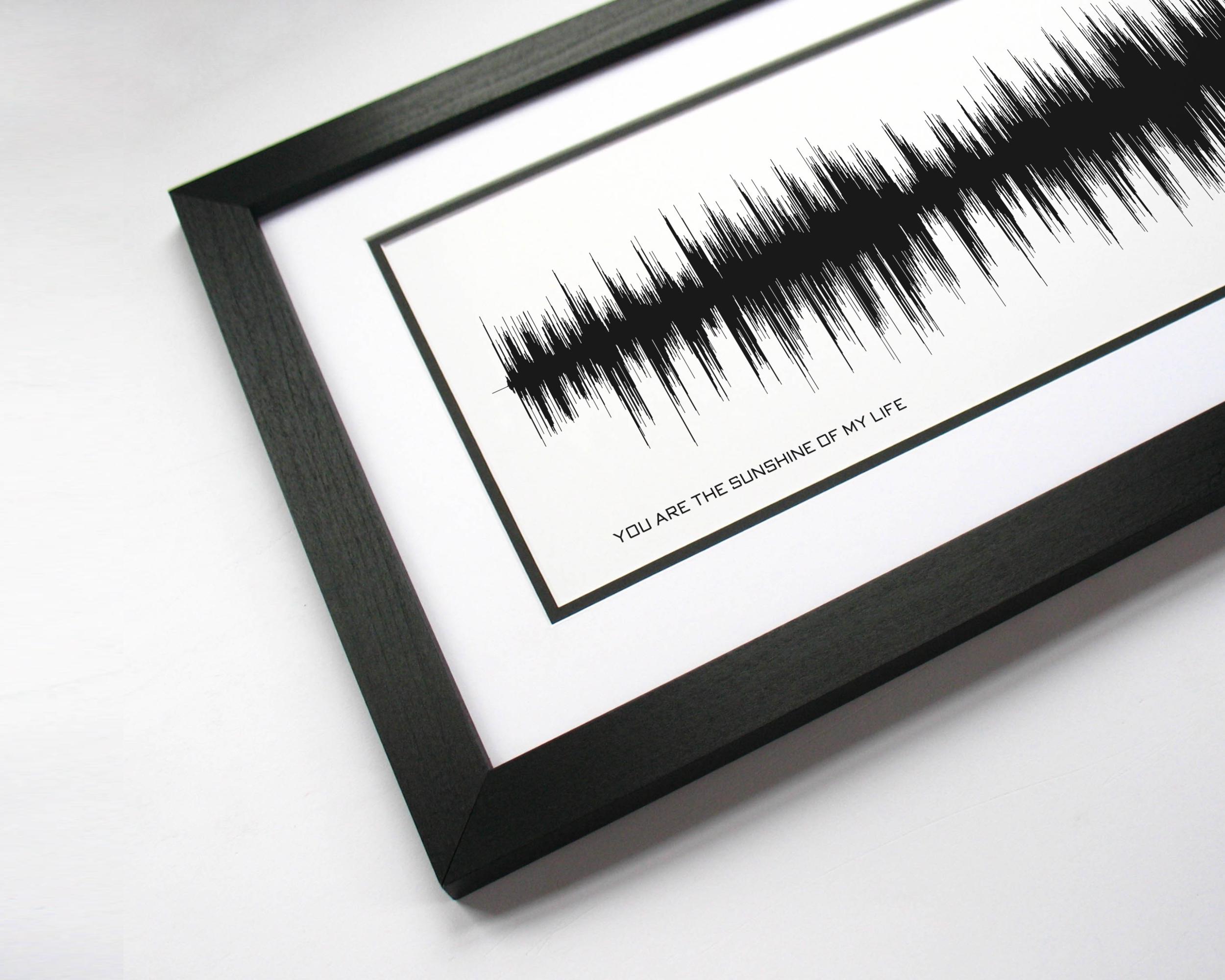 You Are the Sunshine of My Life Music Poster - Soundwave Art Made