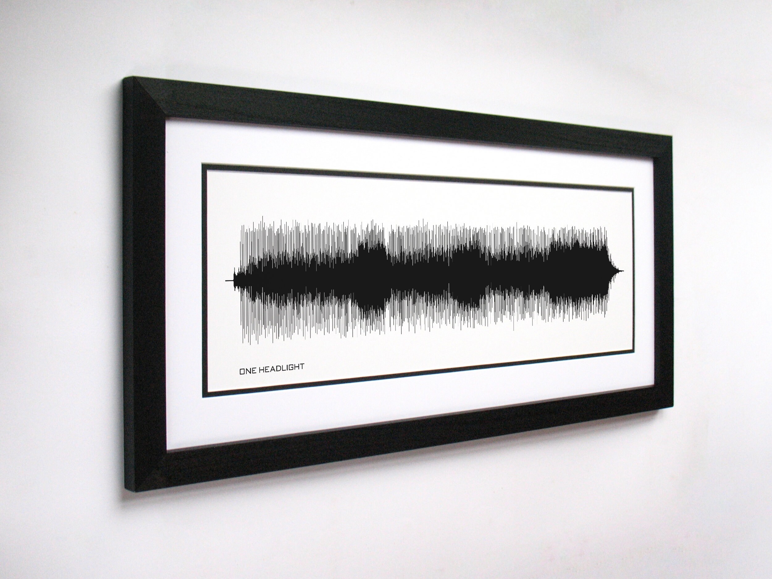 One Headlight - Song Lyrics Wall Art, Song Lyric Gift Idea, One