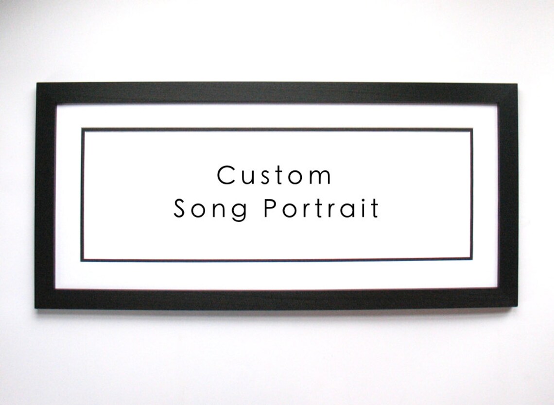 Custom Song Art Soundwave Art Print Canvas or Framed Print Etsy