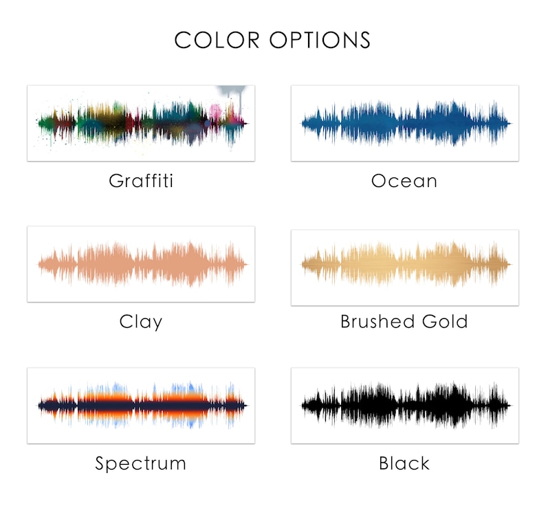 Sound Wave Art Custom Song Soundwave Print, Personalized to any song, Gift for Him or Her image 5