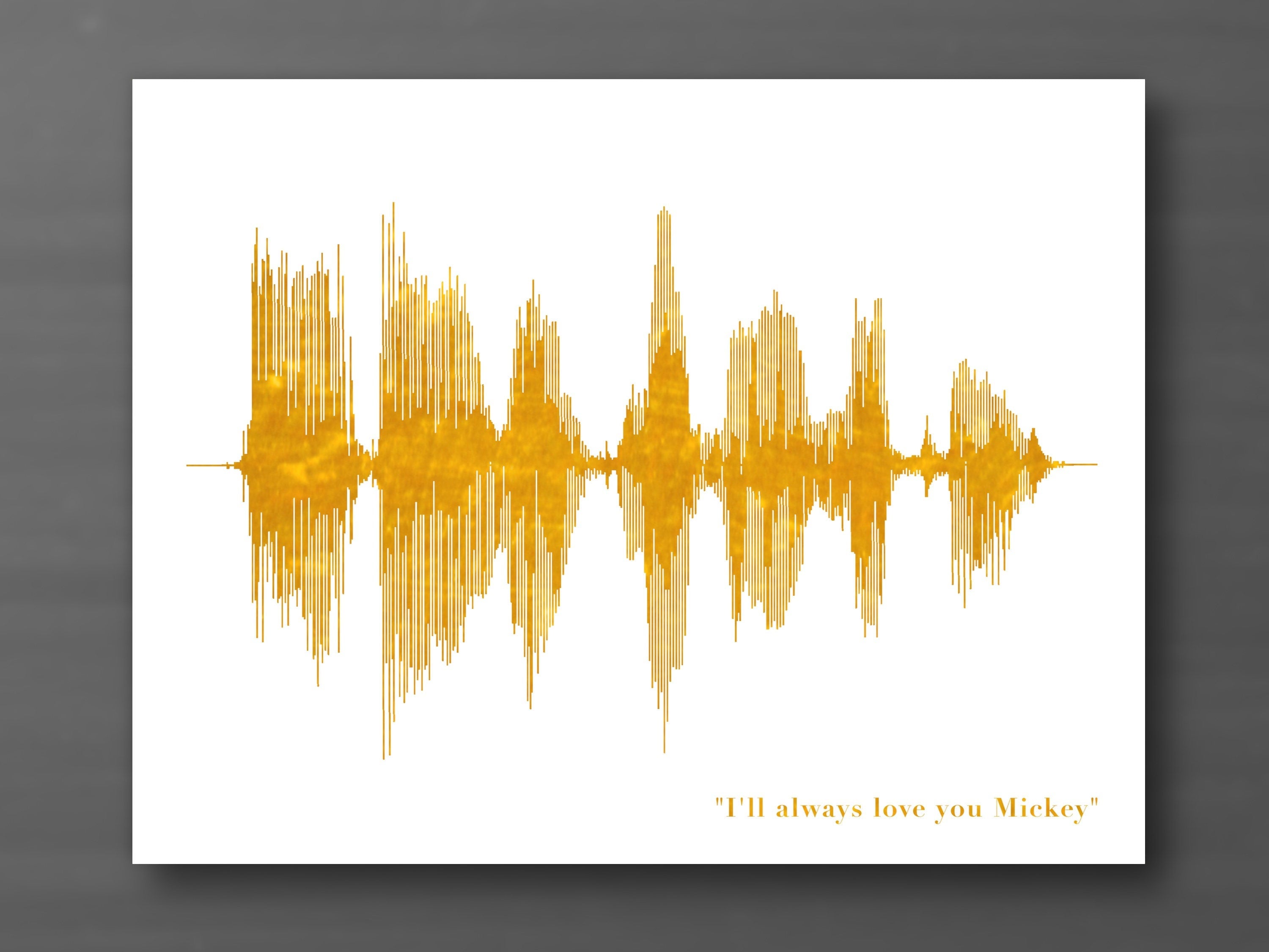 Voicemail Print Voice Mail Art Print Turn a Voicemail Into Etsy