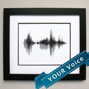 Valentines Day Decor - Soundwave gift for significant other, Special occasion Anniversary gift