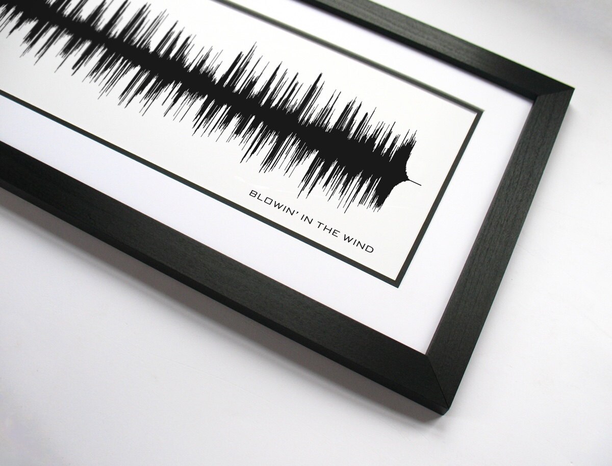 Blowin' in the Wind - Song Lyrics Wall Art - Song Lyric Gift Idea