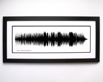 I Only Have Eyes For You - Song Lyrics Wall Art, Song Lyric Gift Idea, I Only Have Eyes For You Sound Wave Song Poster, Custom Song