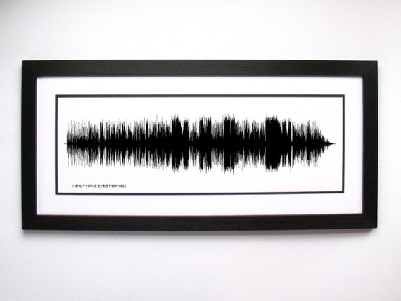I Only Have Eyes for You - Song Lyrics Wall Art, Song Lyric Gift