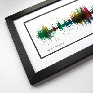 Defying Gravity - Broadway Song, Broadway Musical Poster made from sound waves, Broadway Gift - Defying Gravity Song Lyric Wall Art Print
