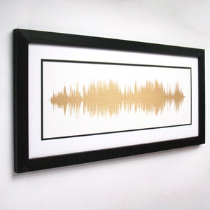 Custom Song Art Soundwave Art Print, Canvas, or Framed Print Request a Song and Artist Sound wave Art, Birthday Gift Idea for Him image 9