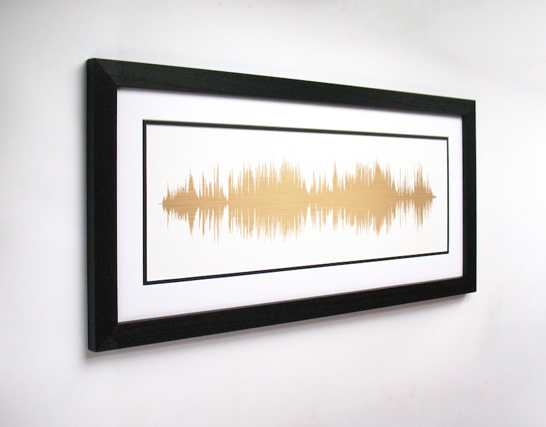 Custom Song Art Soundwave Art Print, Canvas, or Framed Print Request a Song and Artist Sound wave Art, Birthday Gift Idea for Him image 9