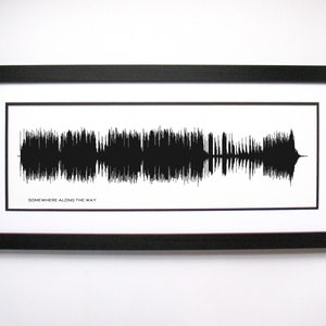 Somewhere Along The Way - Song Lyrics Wall Art, Song Lyric Gift Idea, Somewhere Along The Way Sound Wave Song Poster, Custom Song Print