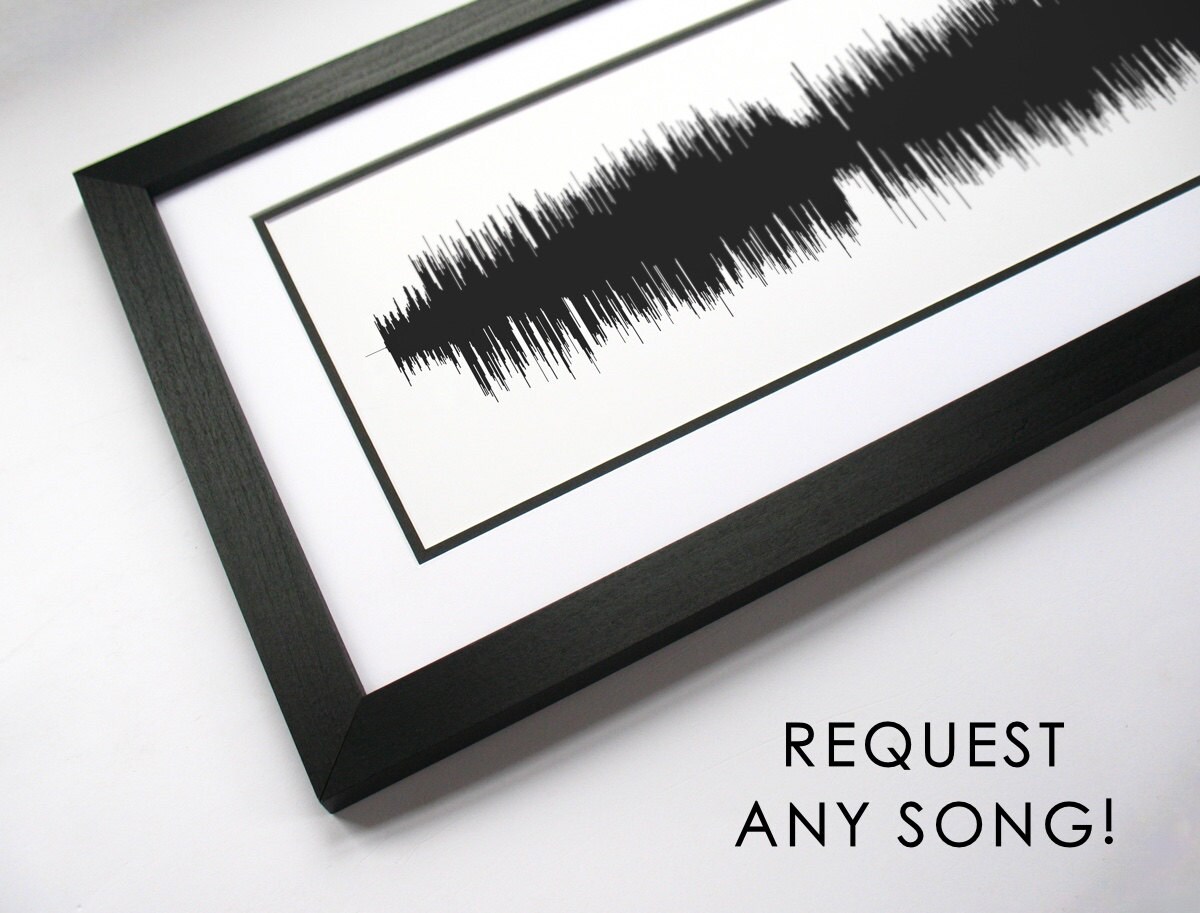 Music Wall Art Custom Song Art Print Canvas or Framed Etsy