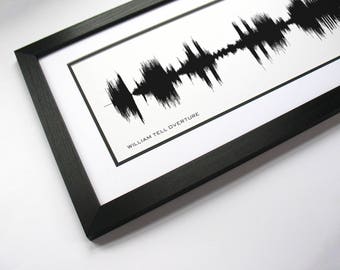 William Tell Overture by Gioachino Rossini  - Classical Music Sound Wave Art, Opera Lover, Voice Print, Voice Sound