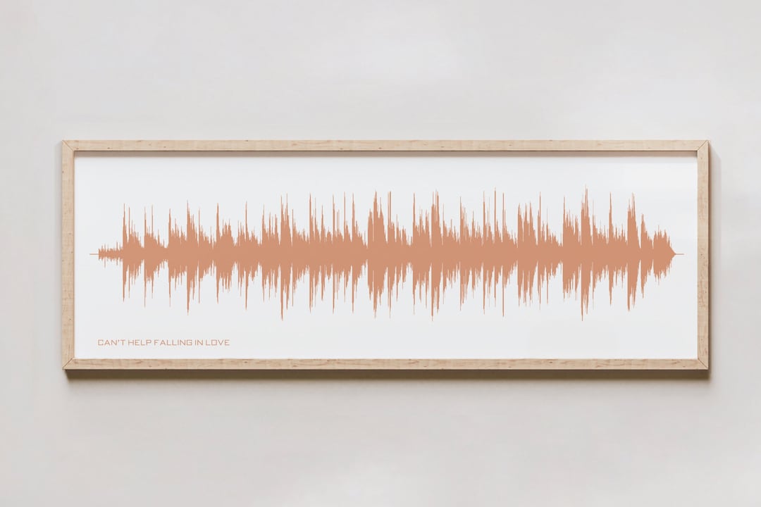 アート・デザイン・音楽 fashination Sound Wave Art - Custom Song Soundwave Print, Personalized to Any