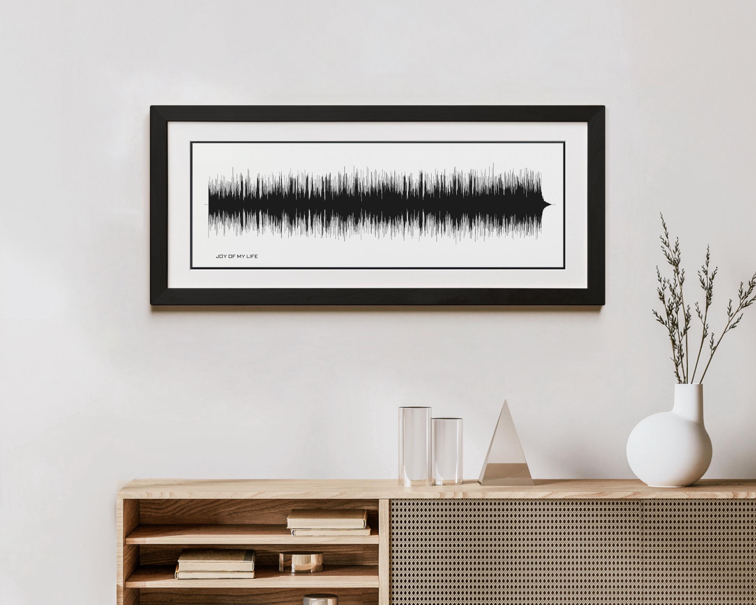 Joy of My Life Music Poster - Soundwave Art Made From the Song