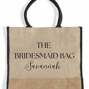 Maid of Honor Gifts, Personalized Burlap Tote Bag, Bridesmaid Gift, Bridesmaid Proposal, Custom Jute Bag, Beach Tote Bag, Bachelorette, Tote