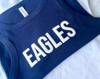 CUSTOM Team Sweatshirt, embossed puff, Custom Team Name Sweatshirt, Mascot, School Spirit, Varsity Team, number on sleeve, team shirt