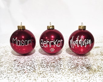 personalized christmas ornament etsy