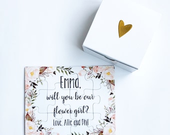 Flower Girl Proposal, Flower Girl, Will you be my Flower Girl, Flower Girl Puzzle, Flower Girl Gift Box, Proposal, Flower Girl Gift