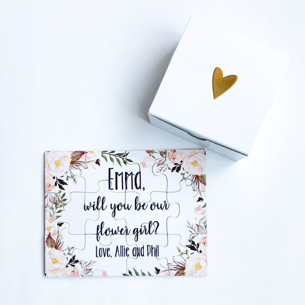 Flower Girl Proposal, Flower Girl, Will you be my Flower Girl, Flower Girl Puzzle, Flower Girl Gift Box, Proposal, Flower Girl Gift