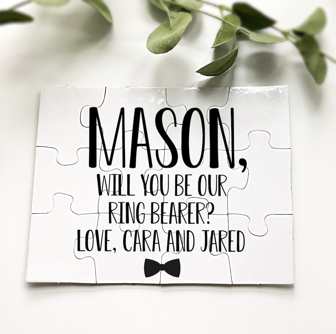 Ring Bearer Proposalring Bearer Puzzlewill You Be My Ring Bearerring