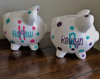 Personalized Piggy Bank, Kids Piggy Bank, Baby Shower Gift, Baby Shower Gifts, Piggy Bank, Personalized, Baby Shower, Baby Boy, Baby Girl