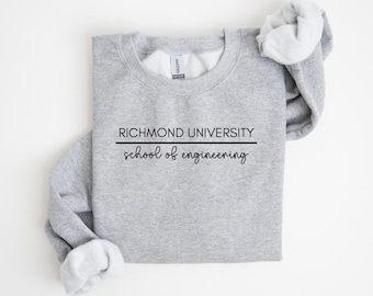 Custom College Embossed Sweatshirt, University Sweatshirt, Custom University Sweatshirt, Custom College, Personalized School Sweatshirt