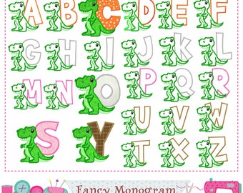 dinosaur font etsy