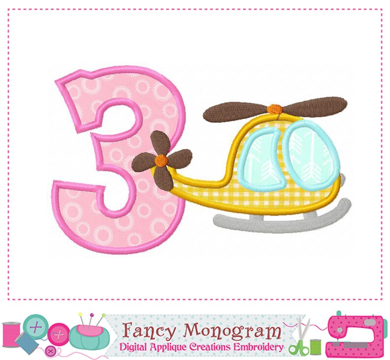 Helicopter Numbers Applique Plane Numbers Design Birthday Etsy Ireland