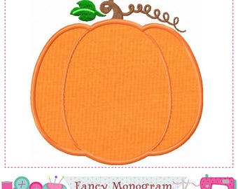 Pumpkin Applique - Autumn Harvest Thanksgiving Embroidery -1783