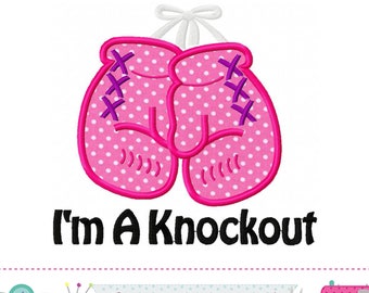 Boxing Gloves Applique Embroidery - Boys Machine Embroidery Design