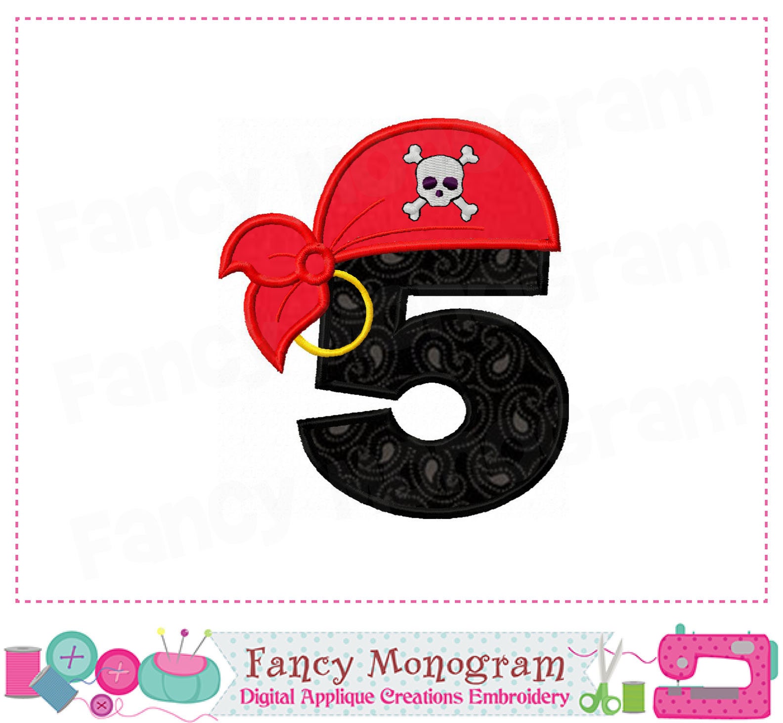 Pirate Numbers applique Birthday numbers embroidery Pirate Etsy