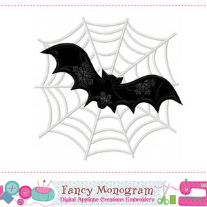 Spooky Halloween Bat Machine Embroidery Design - Digital Download -2090