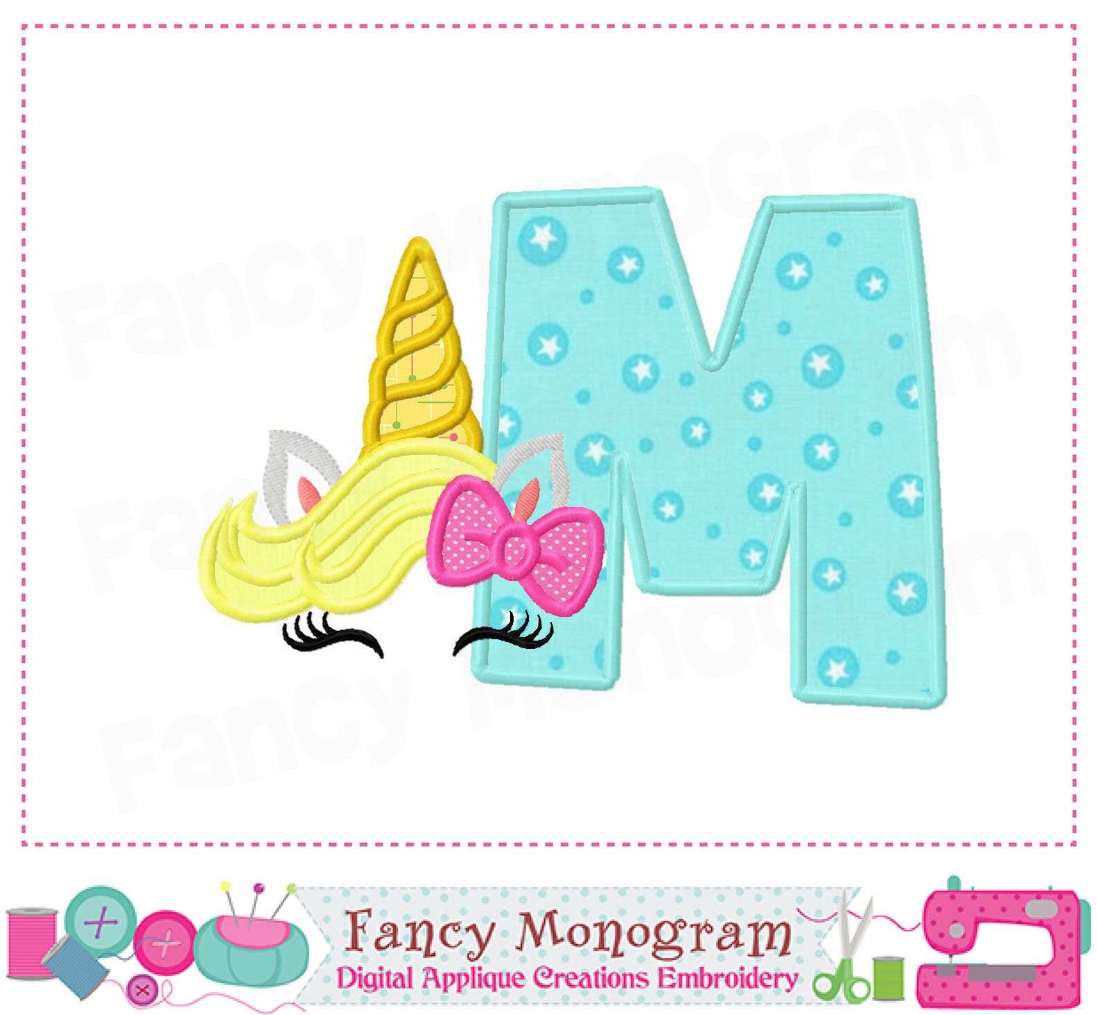 unicorn alphabet applique unicorn letters embroidery etsy